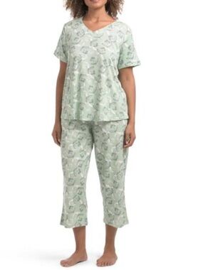 POPPY & CLAY 2pc Peace & Hope Top And Pants Pajama Set